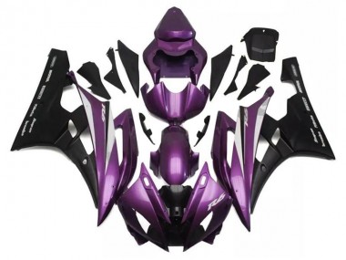 Púrpura Negro Carenado Moto Yamaha R6 2006-2007