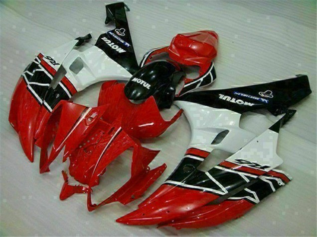 Rojo Blanco ABS Kits Carenado Moto Yamaha R6 2006-2007 Rojo Blanco ABS Kits Carenado Moto Yamaha R6 2006-2007