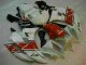 Rojo Blanco ABS Moto Plásticos Yamaha R6 2006-2007 Rojo Blanco ABS Moto Plásticos Yamaha R6 2006-2007