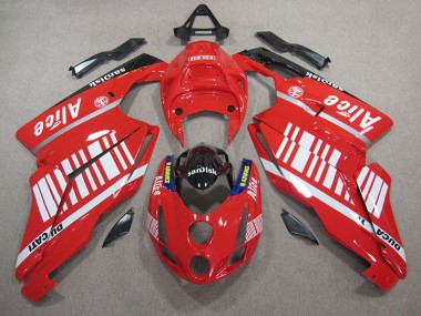 Rojo Blanco Alice Sandisk Carenado Moto Ducati 749 2005-2006