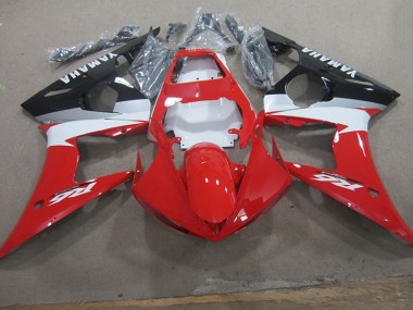 Rojo Blanco Calcomanía Carenado Moto Yamaha R6 2003-2005