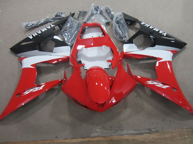 Rojo Blanco Calcomanía Carenado Moto Yamaha R6 2003-2005 Rojo Blanco Calcomanía Carenado Moto Yamaha R6 2003-2005