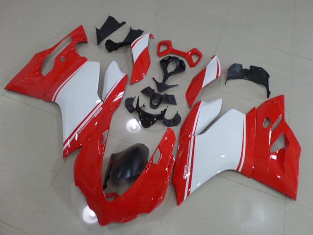Rojo Blanco Carenado Moto Ducati 1199 2011-2014 Rojo Blanco Carenado Moto Ducati 1199 2011-2014