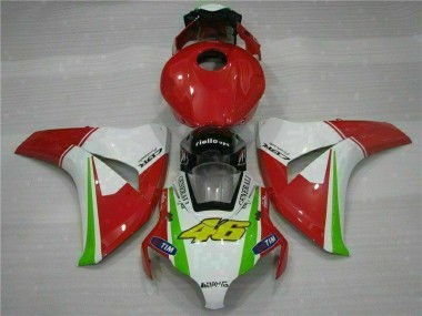 Rojo Blanco Carrocería Motocicletas Honda CBR 1000 RR 2008-2011