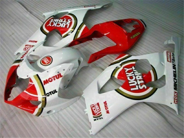 Rojo Blanco Carrocería Motocicletas Suzuki GSXR 1000 K3 2003-2004 Rojo Blanco Carrocería Motocicletas Suzuki GSXR 1000 K3 2003-2004