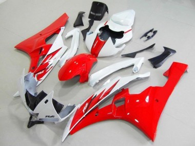 Rojo Blanco Carrocería Motocicletas Yamaha R6 2006-2007