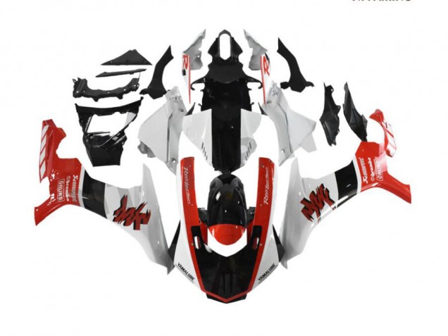Rojo Blanco Kit Carenado ABS Completo Yamaha R1 2015-2019 Rojo Blanco Kit Carenado ABS Completo Yamaha R1 2015-2019