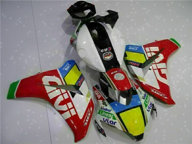 Rojo Blanco Kit Carenado Moto Honda CBR 1000 RR 2008-2011 Rojo Blanco Kit Carenado Moto Honda CBR 1000 RR 2008-2011