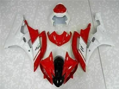 Rojo Blanco Kit Carenado Moto Yamaha R6 2006-2007