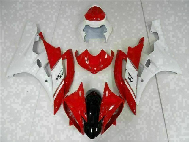 Rojo Blanco Kit Carenado Moto Yamaha R6 2006-2007 Rojo Blanco Kit Carenado Moto Yamaha R6 2006-2007