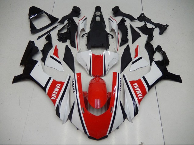Rojo Blanco Kits ABS Carenado Motocicleta Yamaha R1 2015-2019 Rojo Blanco Kits ABS Carenado Motocicleta Yamaha R1 2015-2019