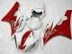 Rojo Blanco Kits Completo Carenado Moto ABS Yamaha R6 2006-2007 Rojo Blanco Kits Completo Carenado Moto ABS Yamaha R6 2006-2007