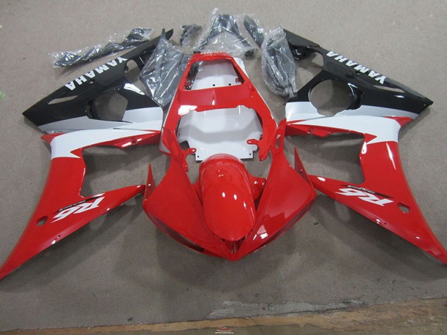 Rojo Blanco Kits Completo Carenado Moto Yamaha R6 2003-2005 Rojo Blanco Kits Completo Carenado Moto Yamaha R6 2003-2005
