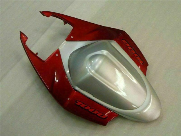 Rojo Blanco Moto Plástica Suzuki GSXR 1000 K5 2005-2006 Rojo Blanco Moto Plástica Suzuki GSXR 1000 K5 2005-2006