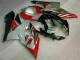 Rojo Blanco Moto Plástico Suzuki GSXR 1000 K5 2005-2006 Rojo Blanco Moto Plástico Suzuki GSXR 1000 K5 2005-2006