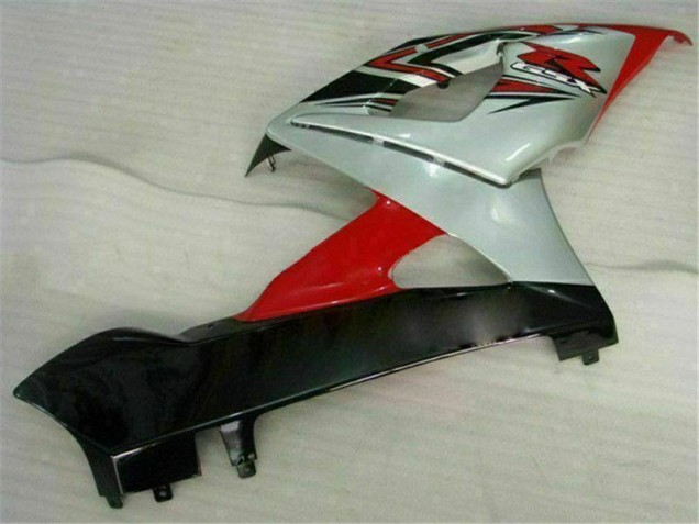 Rojo Blanco Moto Plástico Suzuki GSXR 1000 K5 2005-2006 Rojo Blanco Moto Plástico Suzuki GSXR 1000 K5 2005-2006