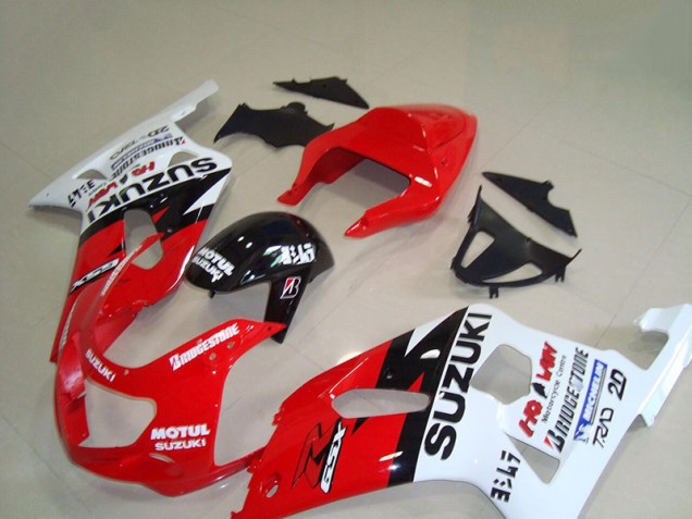 Rojo Blanco Motul Carenado Moto Suzuki GSXR 750 K1 K2 K3 2001-2003 Rojo Blanco Motul Carenado Moto Suzuki GSXR 750 K1 K2 K3 2001-2003