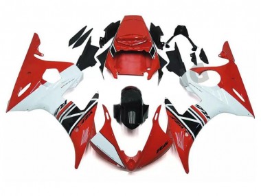 Rojo Blanco Negro ABS Kits Carenado Moto Yamaha R6 2003-2005