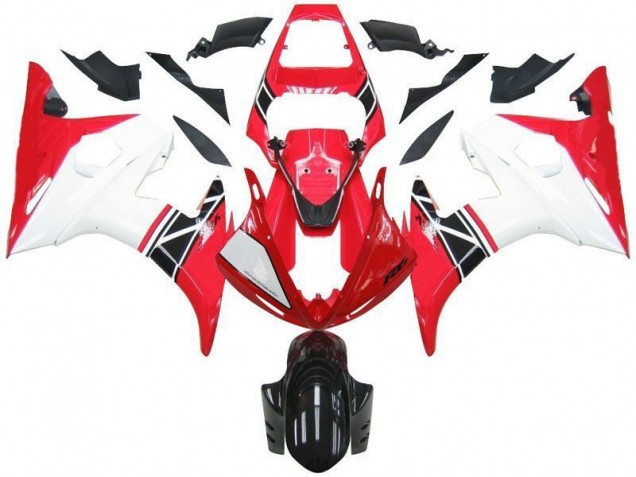 Rojo Blanco Negro Kits Completo Carenado Moto ABS Yamaha R6 2003-2005 Rojo Blanco Negro Kits Completo Carenado Moto ABS Yamaha R6 2003-2005