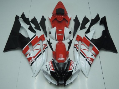 Rojo Blanco Negro Moto Plástica Yamaha R6 2008-2016