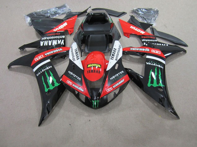 Rojo Blanco Negro Motul Carenado Moto Yamaha R1 2004-2006 Rojo Blanco Negro Motul Carenado Moto Yamaha R1 2004-2006