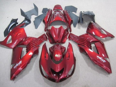 Rojo Blanco Ninja Calcomanía Carenado Moto Kawasaki ZX14R ZZR 1400 2006-2011