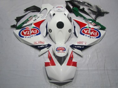 Rojo Blanco PATA Carenado Moto & Plástico Honda CBR 1000 RR 2012-2016