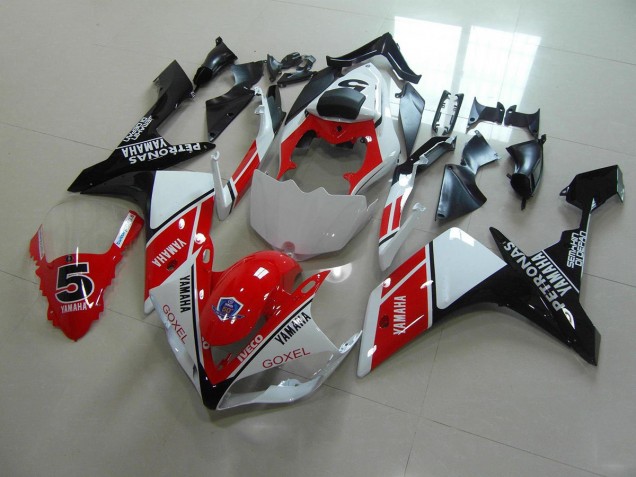 Rojo Blanco Pegatinas Carenado Moto Yamaha R1 2007-2008 Rojo Blanco Pegatinas Carenado Moto Yamaha R1 2007-2008