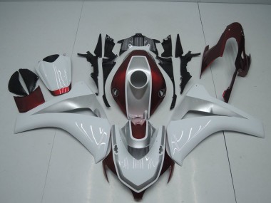 Rojo Blanco & Plata Carenado Moto Honda CBR 1000 RR 2008-2011