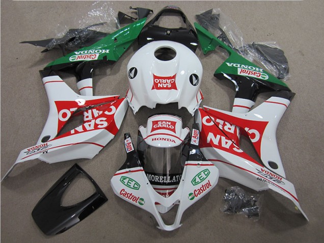 Rojo Blanco San Carlo Carenado Moto Honda CBR 600 RR 2007-2008 Rojo Blanco San Carlo Carenado Moto Honda CBR 600 RR 2007-2008