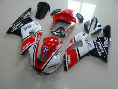 Rojo Blanco Yamalube Carrera Carenado Moto Yamaha R1 2000-2001