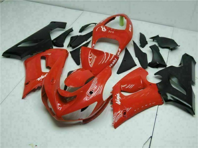 Rojo Carrocería Motocicletas Kawasaki ZX6R 2005-2006 Rojo Carrocería Motocicletas Kawasaki ZX6R 2005-2006