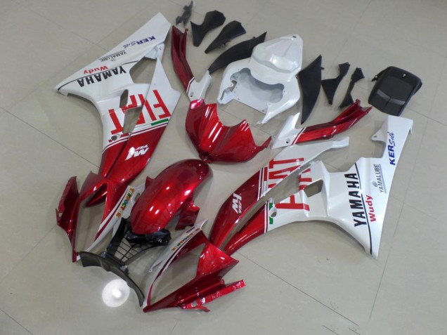 Rojo Fiat Carenado Moto Yamaha R6 2006-2007 Rojo Fiat Carenado Moto Yamaha R6 2006-2007