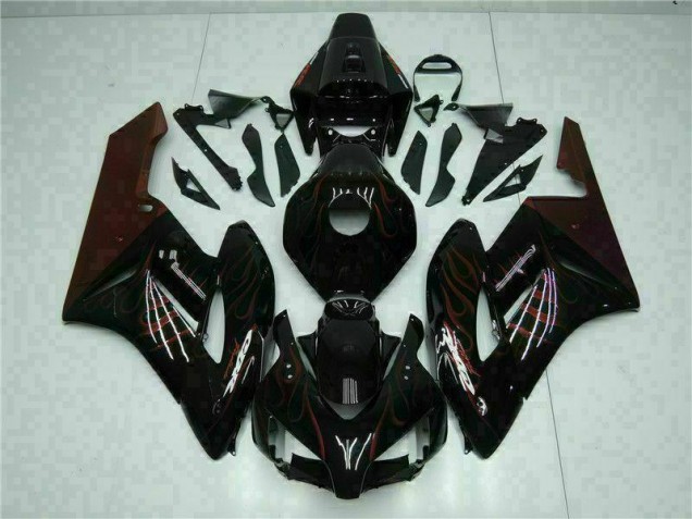 Rojo Llama Carenado Moto Honda CBR 1000 RR 2004-2005 Rojo Llama Carenado Moto Honda CBR 1000 RR 2004-2005