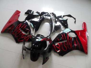 Rojo Llama Carenado Moto Kawasaki ZX12R 2000-2001