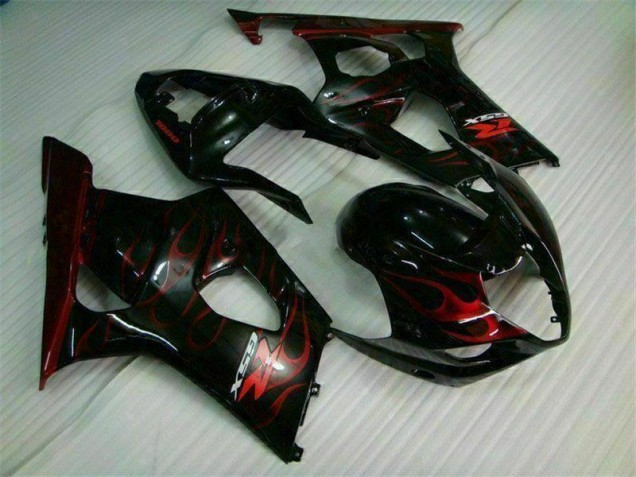 Rojo Llama Carenado Moto Suzuki GSXR 1000 K3 2003-2004 Rojo Llama Carenado Moto Suzuki GSXR 1000 K3 2003-2004