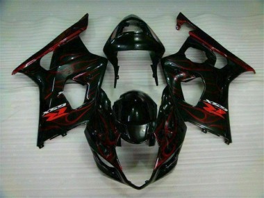 Rojo Llama Carenado Moto Suzuki GSXR 1000 K3 2003-2004