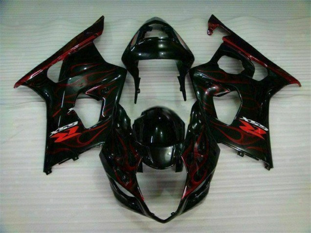 Rojo Llama Carenado Moto Suzuki GSXR 1000 K3 2003-2004 Rojo Llama Carenado Moto Suzuki GSXR 1000 K3 2003-2004