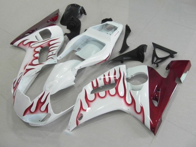 Rojo Llama Carenado Moto Yamaha R6 1998-2002 Rojo Llama Carenado Moto Yamaha R6 1998-2002