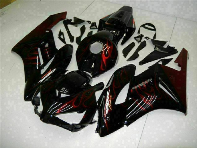 Rojo Llama Negro Carenado Moto Honda CBR 1000 RR 2004-2005 Rojo Llama Negro Carenado Moto Honda CBR 1000 RR 2004-2005