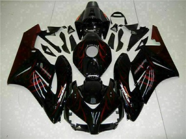 Rojo Llama Negro Carenado Moto Honda CBR 1000 RR 2004-2005