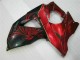 Rojo Llama Negro Carenado Moto Suzuki GSXR 1000 K9 2009-2016 Rojo Llama Negro Carenado Moto Suzuki GSXR 1000 K9 2009-2016