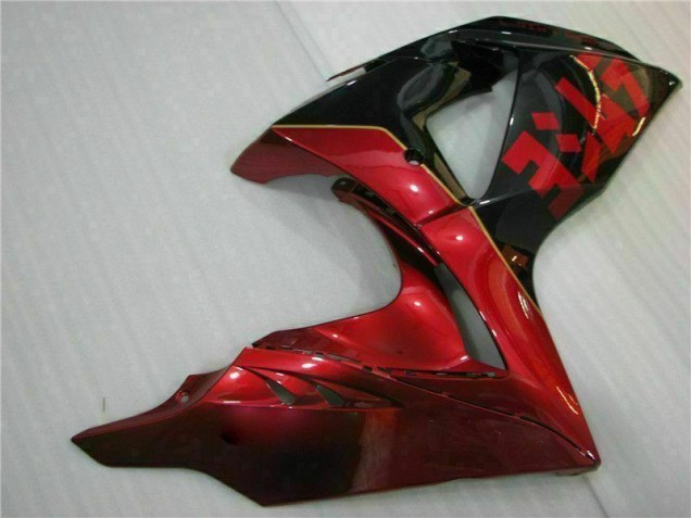 Rojo Llama Negro Carenado Moto Suzuki GSXR 1000 K9 2009-2016 Rojo Llama Negro Carenado Moto Suzuki GSXR 1000 K9 2009-2016