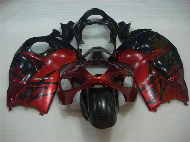 Rojo Negro ABS Carenado Motocicleta Suzuki GSXR 1300 Hayabusa 1996-2007 Rojo Negro ABS Carenado Motocicleta Suzuki GSXR 1300 Hayabusa 1996-2007