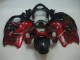 Rojo Negro ABS Carenado Motocicleta Suzuki GSXR 1300 Hayabusa 1996-2007 Rojo Negro ABS Carenado Motocicleta Suzuki GSXR 1300 Hayabusa 1996-2007