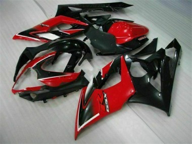 Rojo Negro ABS Kits Carenado Moto Suzuki GSXR 1000 K5 2005-2006