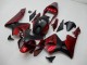 Rojo Negro ABS Moto Plástica Honda CBR 600 RR 2003-2004 Rojo Negro ABS Moto Plástica Honda CBR 600 RR 2003-2004