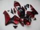 Rojo Negro ABS Moto Plástica Honda CBR 600 RR 2003-2004 Rojo Negro ABS Moto Plástica Honda CBR 600 RR 2003-2004