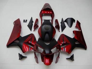 Rojo Negro ABS Moto Plástica Honda CBR 600 RR 2003-2004