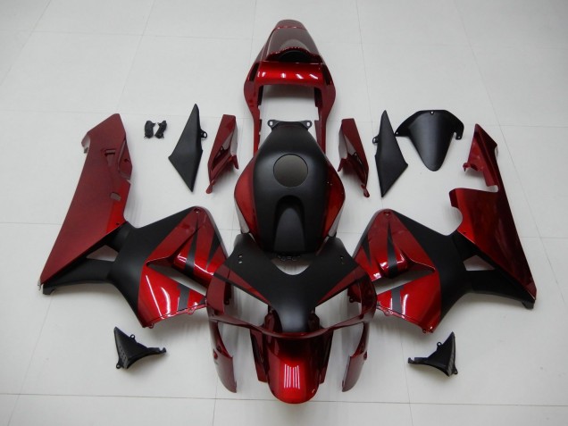 Rojo Negro ABS Moto Plástica Honda CBR 600 RR 2003-2004 Rojo Negro ABS Moto Plástica Honda CBR 600 RR 2003-2004